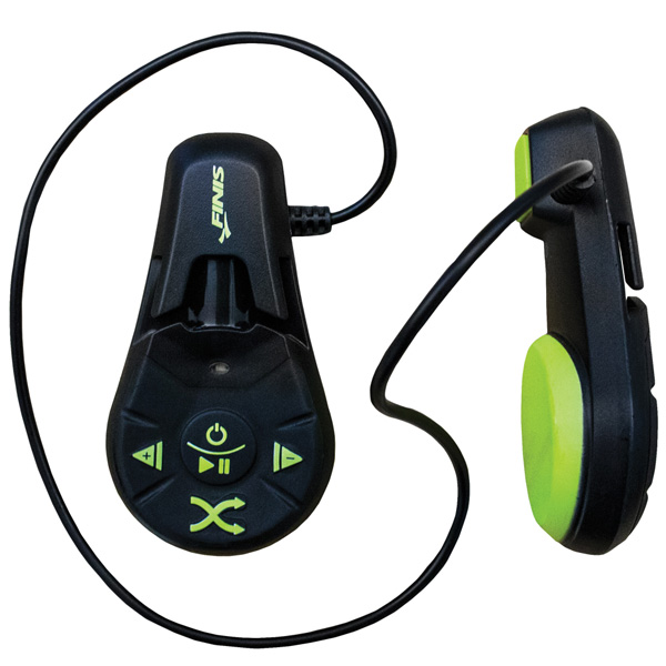 Stockists of FINIS Duo 4GB Underwater MP3 Player with Bone Conduction Audio Transmission Colour BLACK / ACID GREEN
