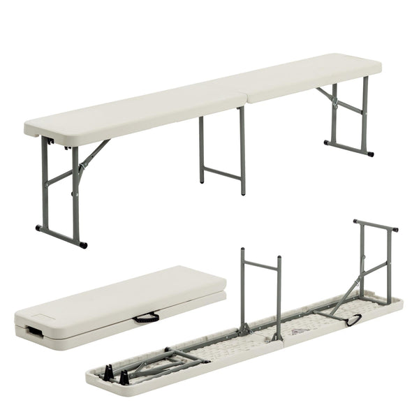 4 Person Folding Trestle Bench 183cm By Harbour Housewares Stockists.