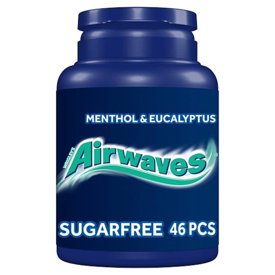 Airwaves Menthol Eucalyptus Gum Bottle 46 Pieces Stockists.