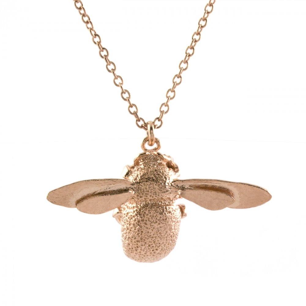 Stockists of Alex Monroe Bumblebee Rose Gold Necklace | OSN1/RGP