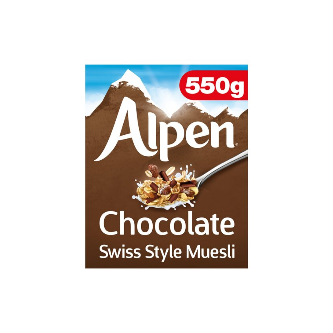 Alpen Chocolate Swiss Style Muesli 550gr Stockists.