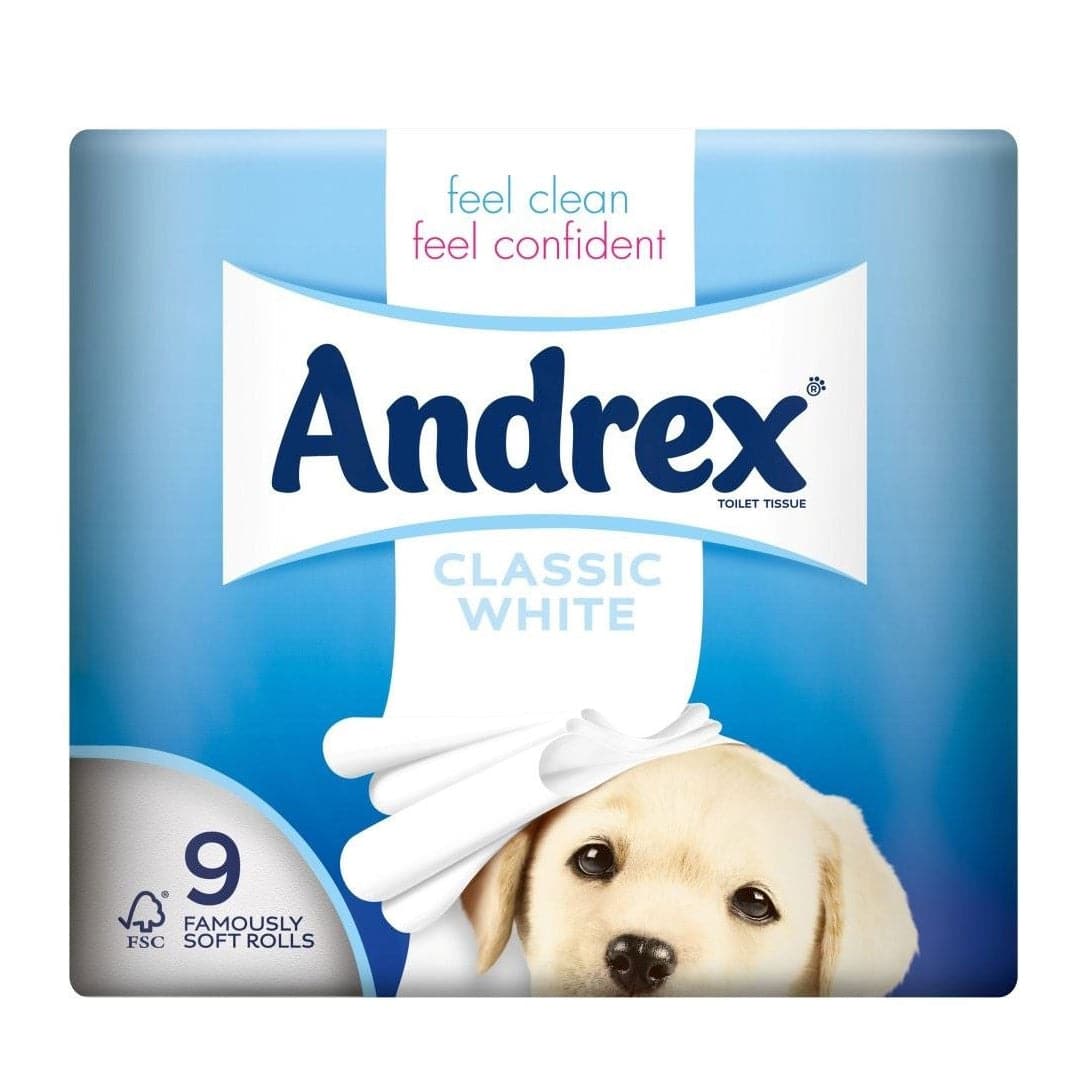 Andrex Super Soft Toilet Rolls 9 pcs Stockists.