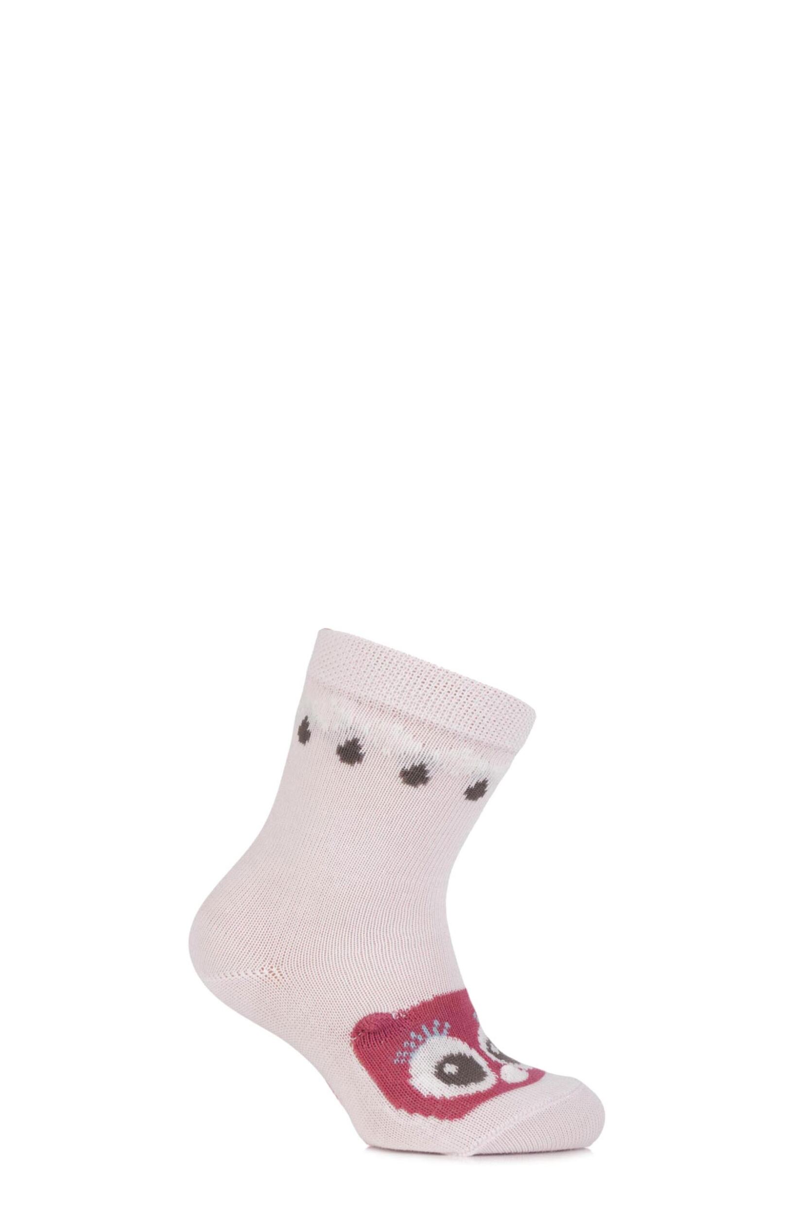 Stockists of Babies 1 Pair Falke Cotton Owl Socks with 3D Ears and Nose