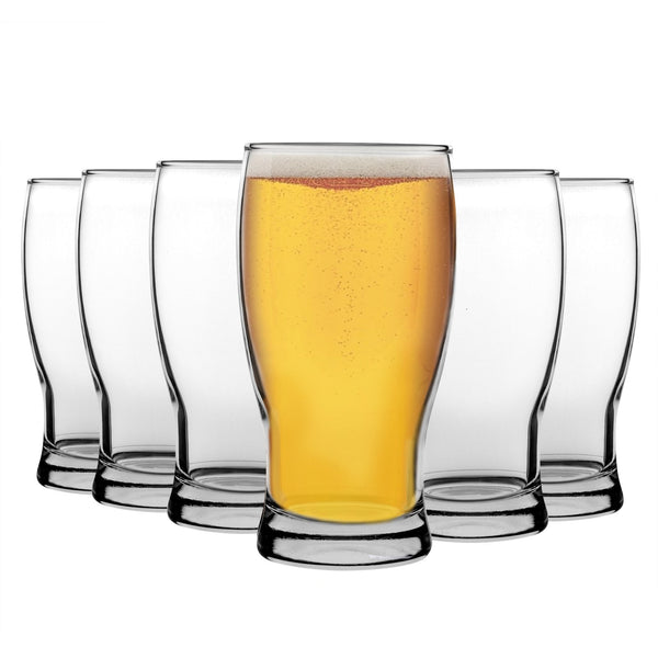 Belek Classic Pint Beer Glasses 580ml Pack of 6 By LAV Stockists.
