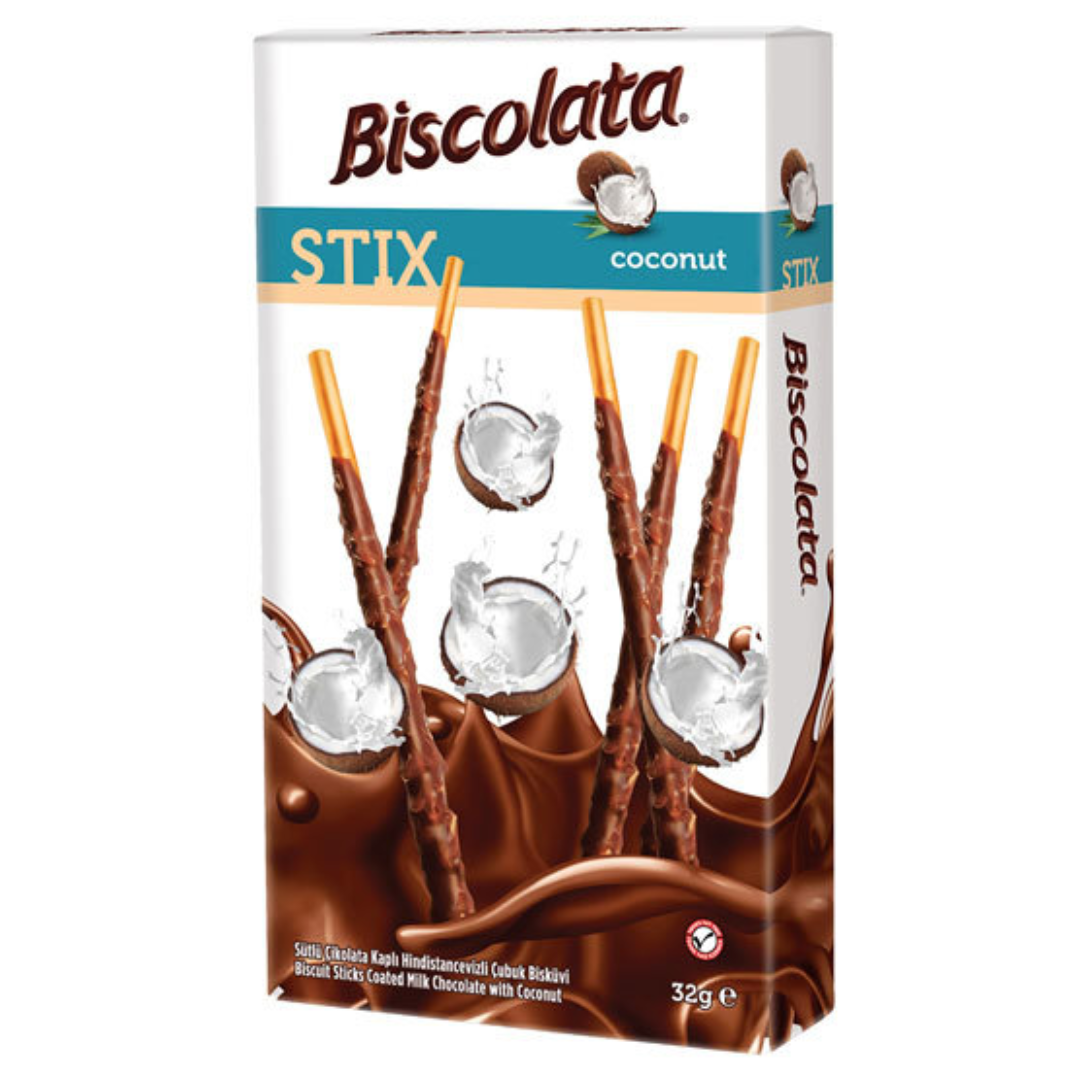 Biscolata Stix Coconut 32gr Stockists.