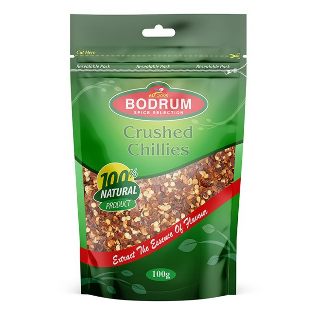 Bodrum Crushed Chillies 100gr Stockists.