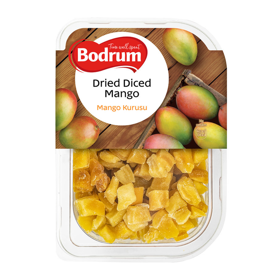 Bodrum Dried Diced Mangos 250gr Stockists.