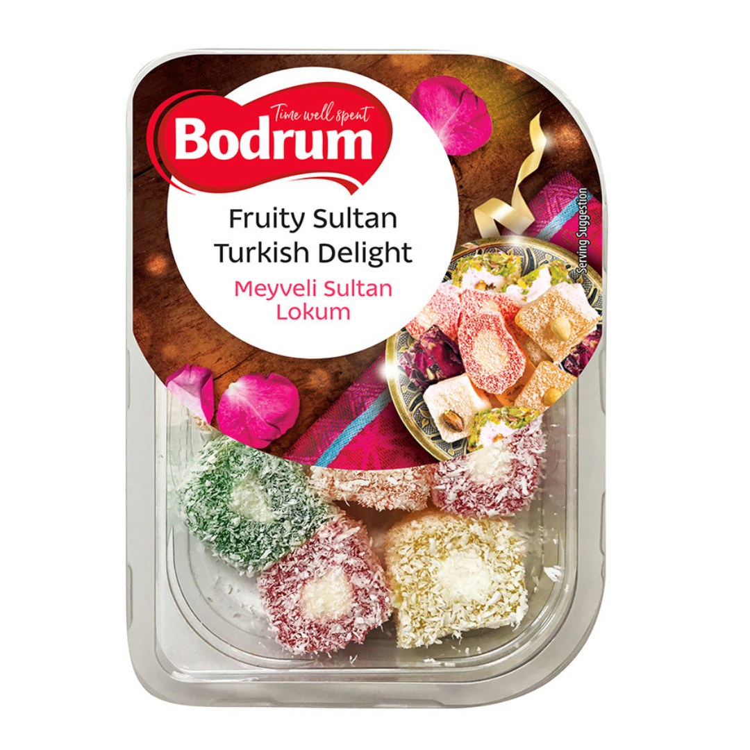 Bodrum Fruity Sultan Turkish Delight 200gr Stockists.