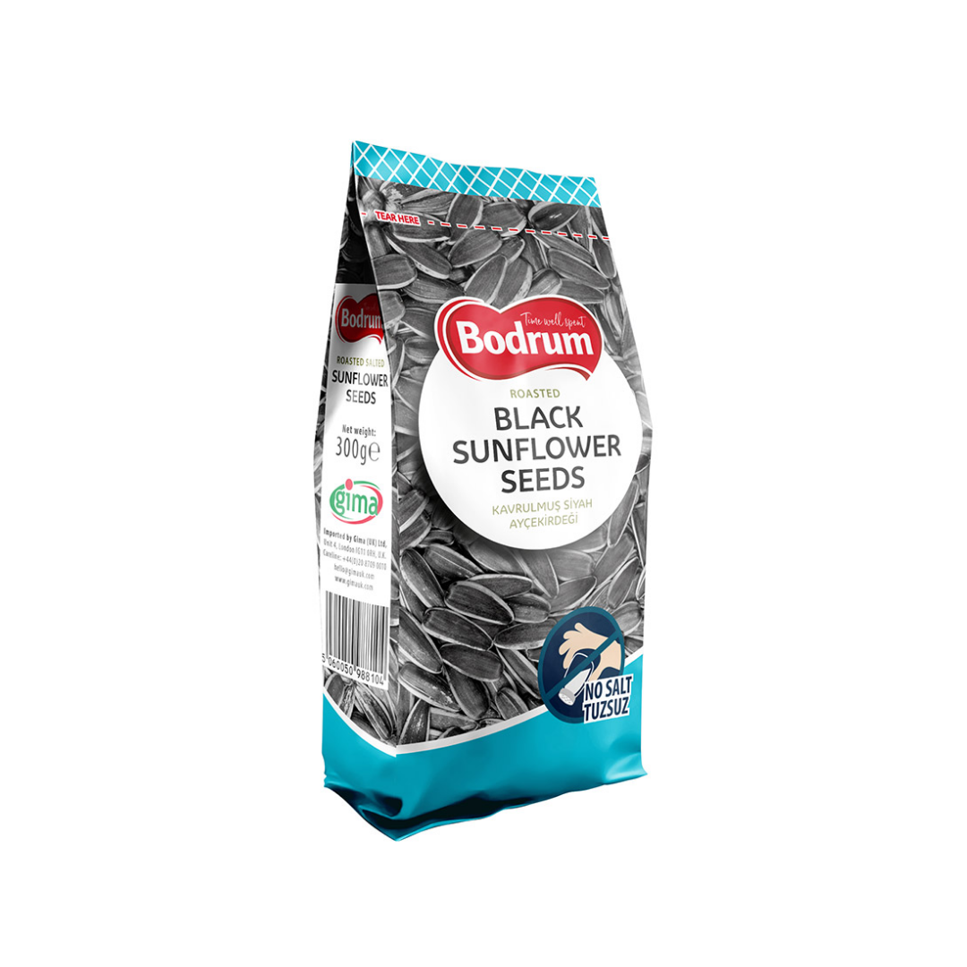 Bodrum Roasted Unsalted Black Sunflower Seeds 300gr Stockists.