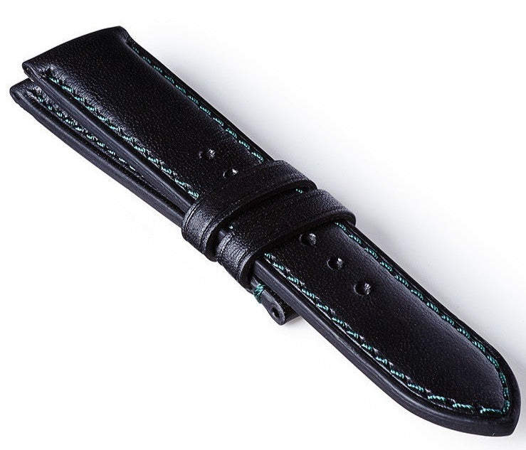 Bremont Leather Strap Black Green 22mm Regular Stockists.
