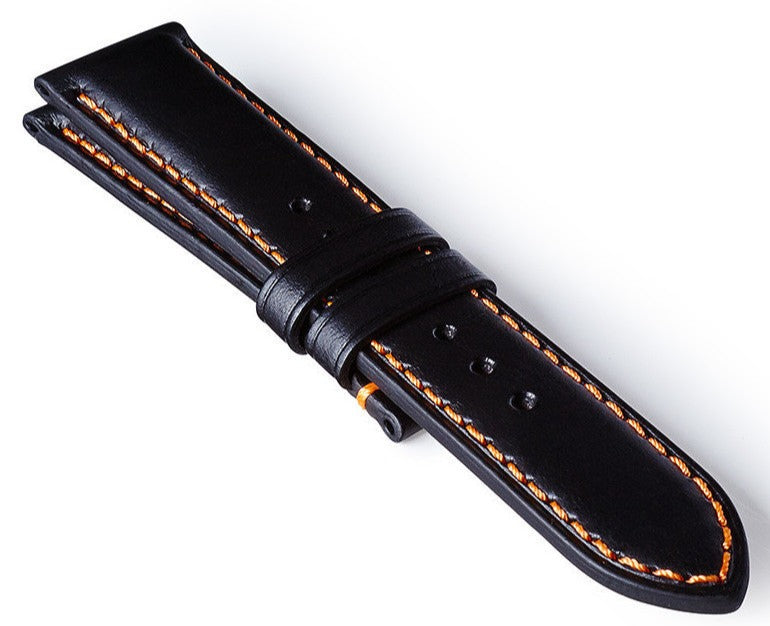 Bremont Leather Strap Black Orange 22mm Regular Stockists.