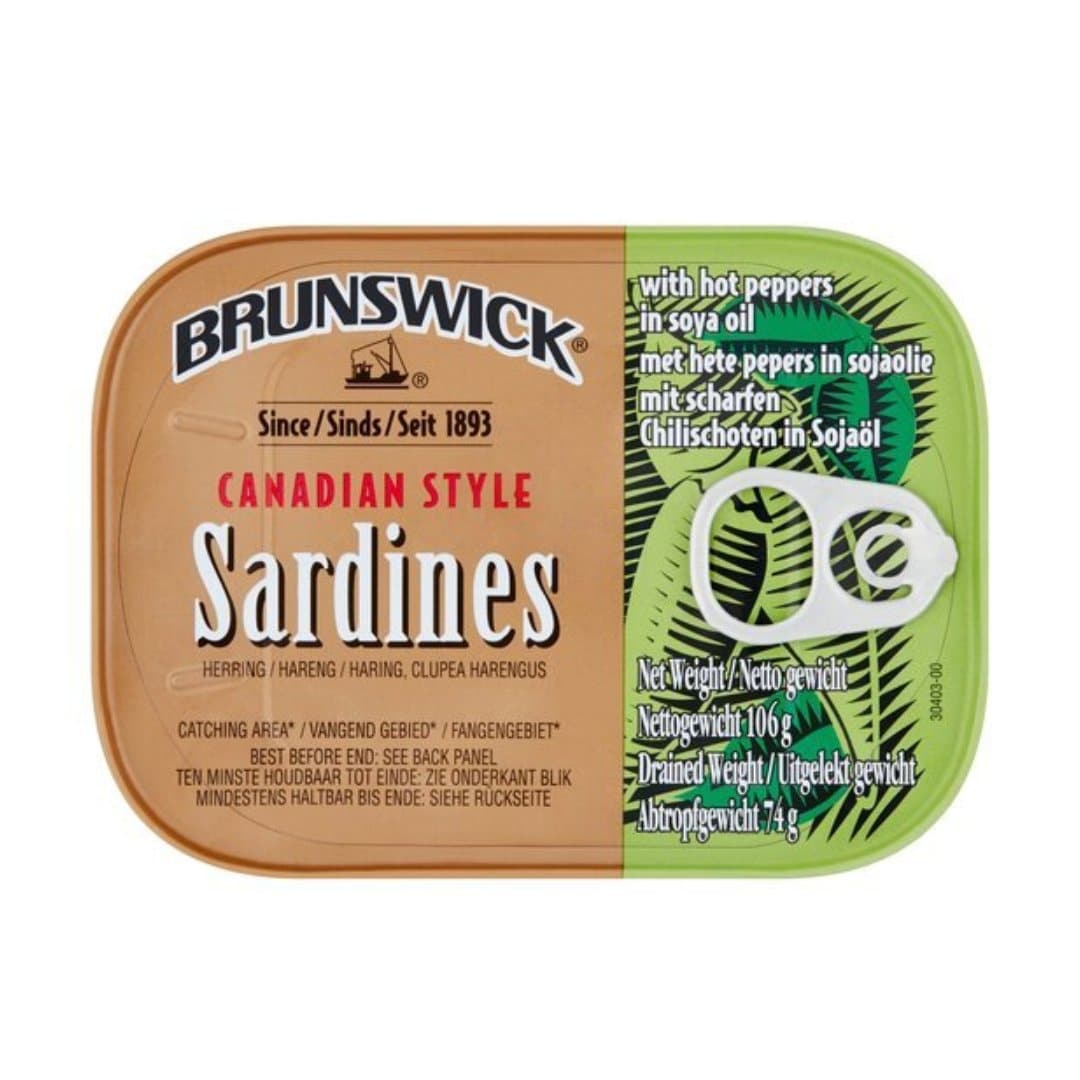 Brunswick Sardines With Hot Peppers 106gr Stockists.