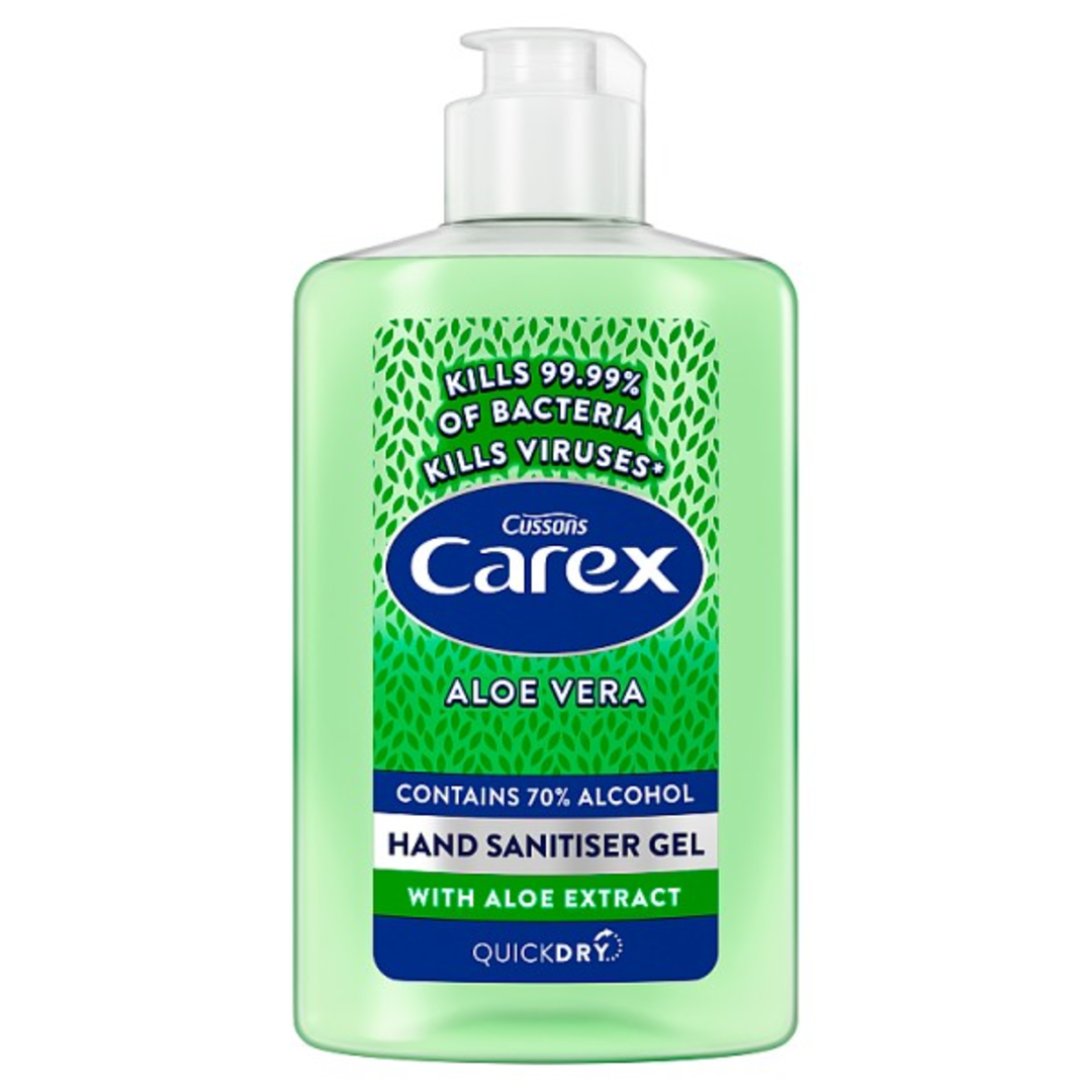 Carex Aloe Vera Antibacterial Hand Sanitiser Gel 300ml Stockists.