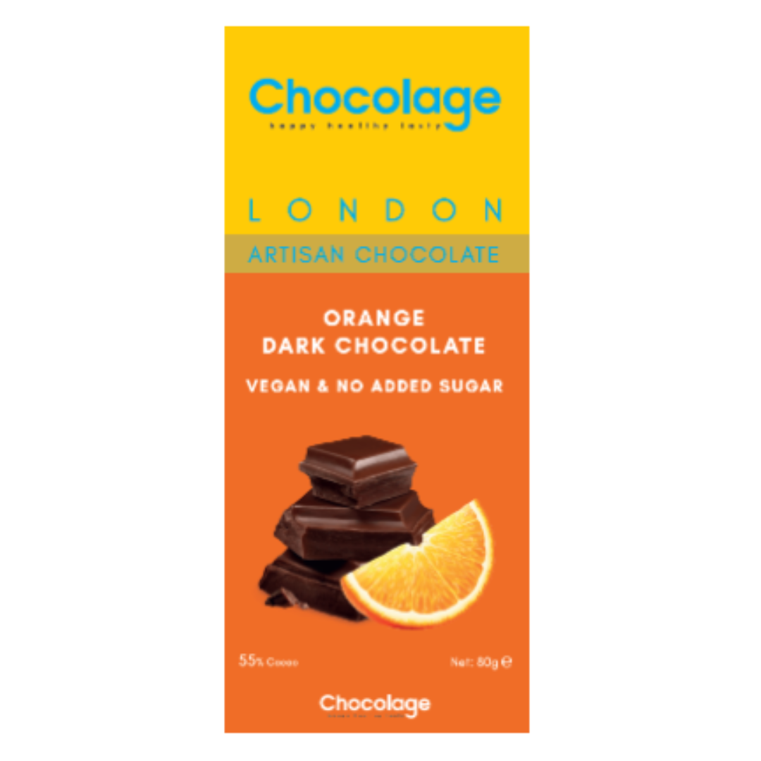 Chocolage Orange Vegan Dark Chocolate 80gr Stockists.