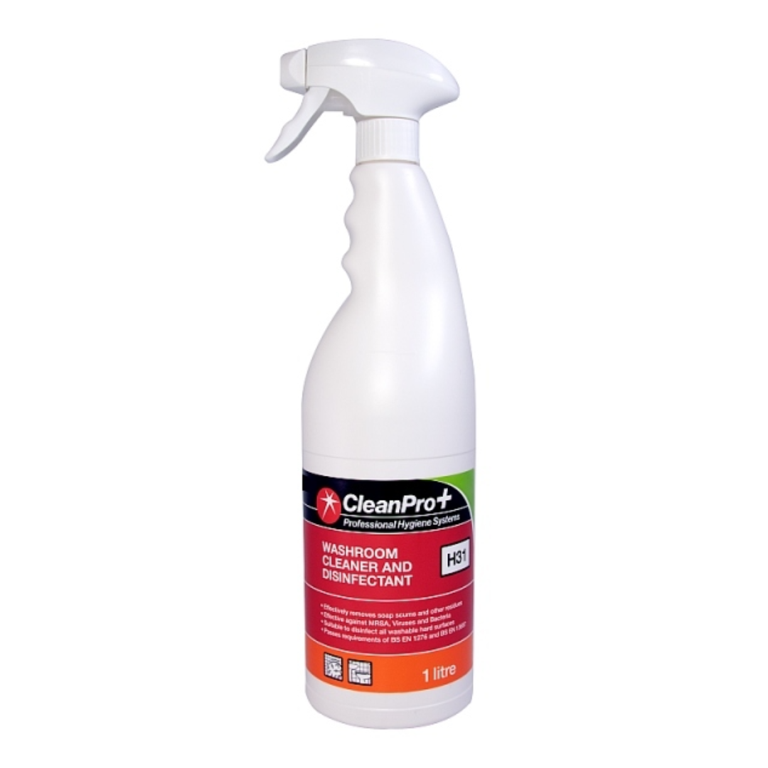 CleanPro Washroom Cleaner and Disinfectant 1 Litre Stockists.