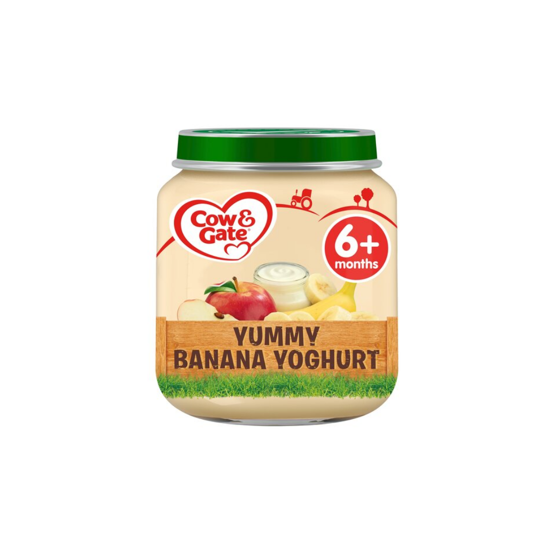 Cow Gate Yummy Banana Yogurt 6Mth 125gr Jar Stockists.