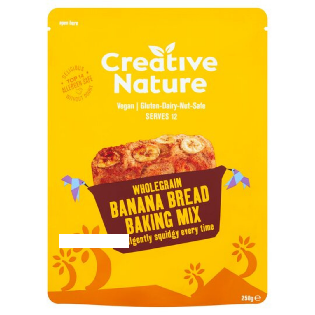 Creative Nature Wholegrain Banana Bread Baking Mix 250gr Stockists.