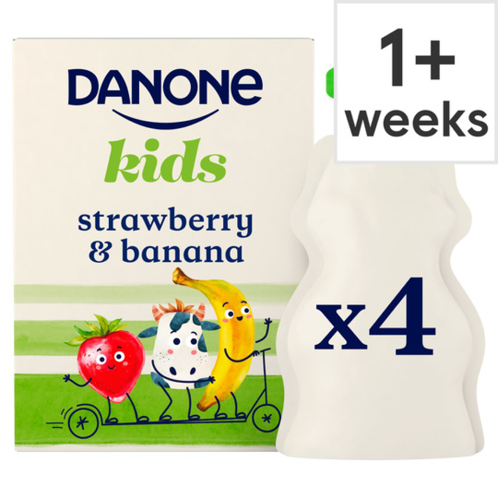 Danone Kids Organic Strawberry Banana Yogurt 4 X 70G Stockists.