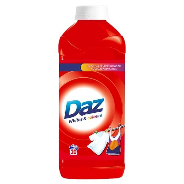 Daz Washing Liquid For Whites Colours Clothes 20 Washes Stockists.