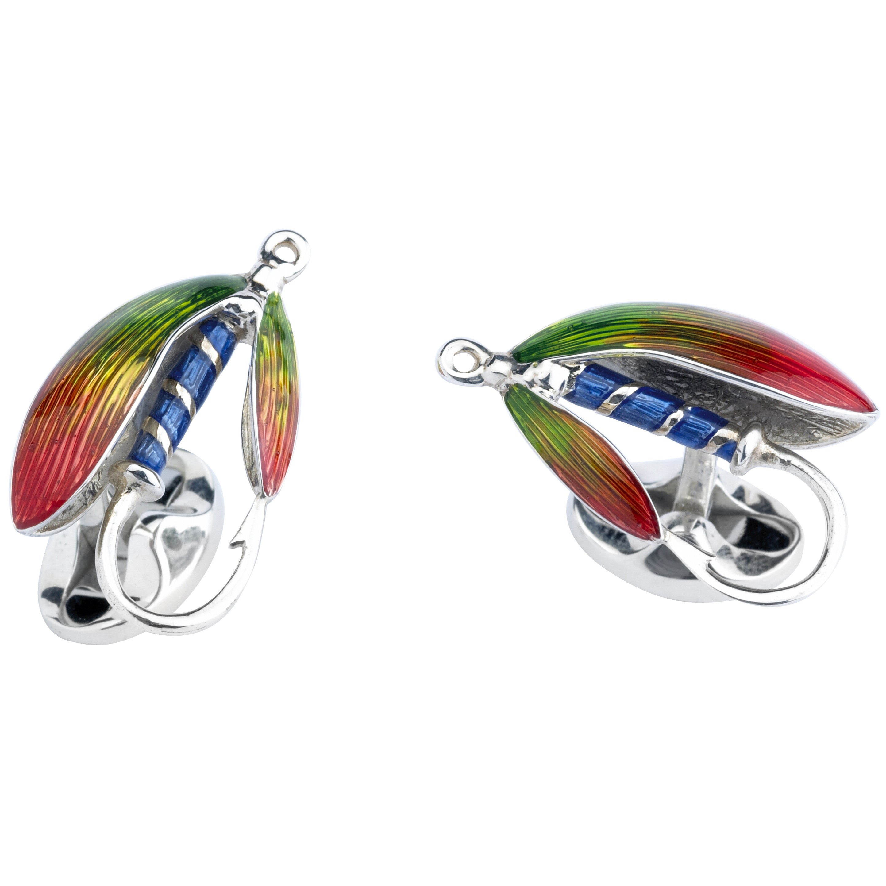 Deakin Francis Cufflinks Enamel Fish And Fly Stockists.