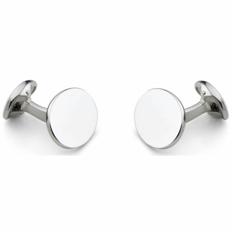 Deakin Francis Cufflinks Sterling Silver Plain Oval Cufflinks Stockists.