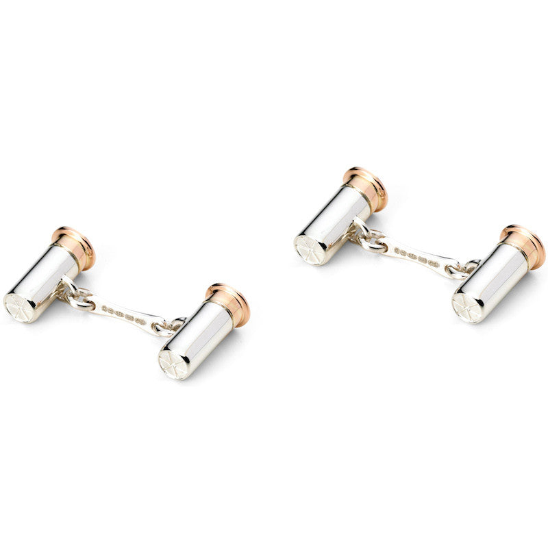 Deakin Francis Cufflinks Sterling Silver Rose Gold Plated Shotgun Cartridge Stockists.