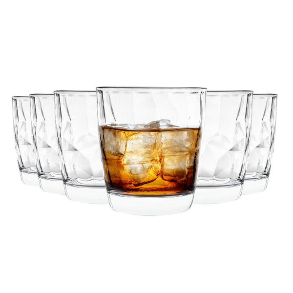Diamond Whisky Glasses 300ml Pack of 6 By Bormioli Rocco Stockists.