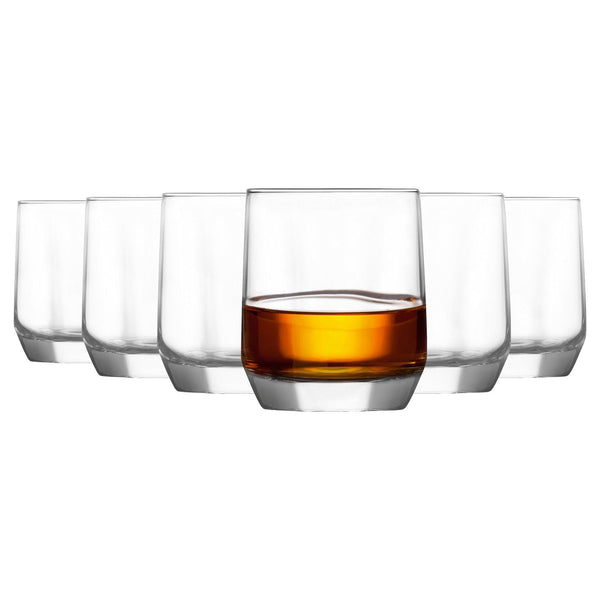 Diamond Whisky Glasses 310ml Pack of 6 By LAV Stockists.