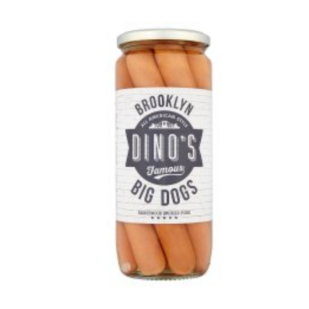 Dinos Famous Big Dogs 1030gr Stockists.