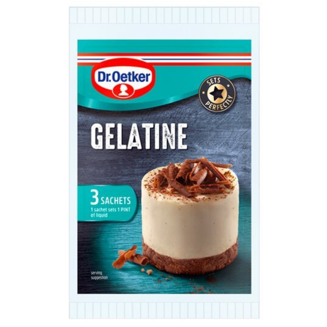 Dr.Oetker Gelatine Sachet 3X12gr Stockists.