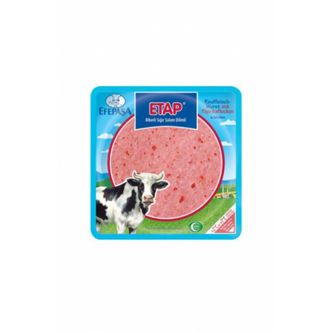 Efepasa Etap Sliced Beef Sausage With Red Pepper 200Gr Stockists.
