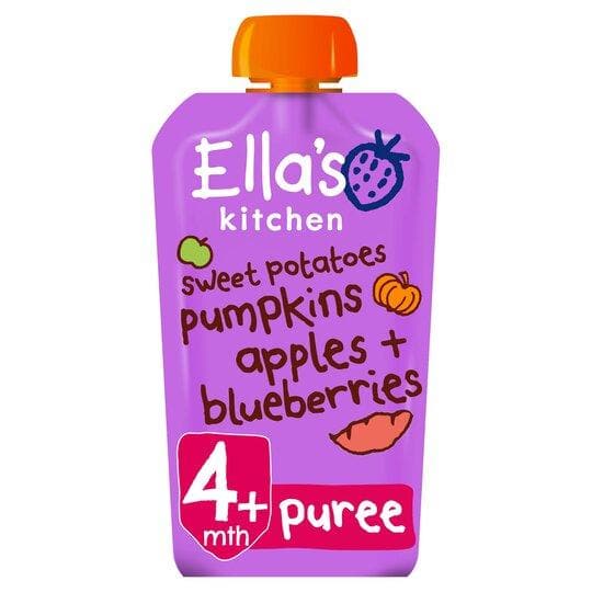 Ellas Kitchen Sweet Potato Pumpkin Apple Blueberries 120gr Stockists.