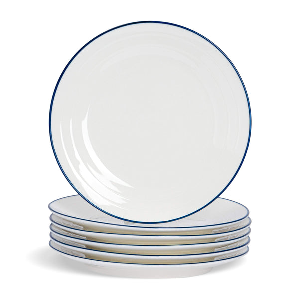 Farmhouse White Dinner Plates 26cm Pack of 6 By Nicola Spring Stockists.