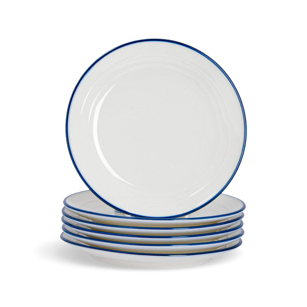 Farmhouse White Side Plates 16cm Pack of 6 By Nicola Spring Stockists.