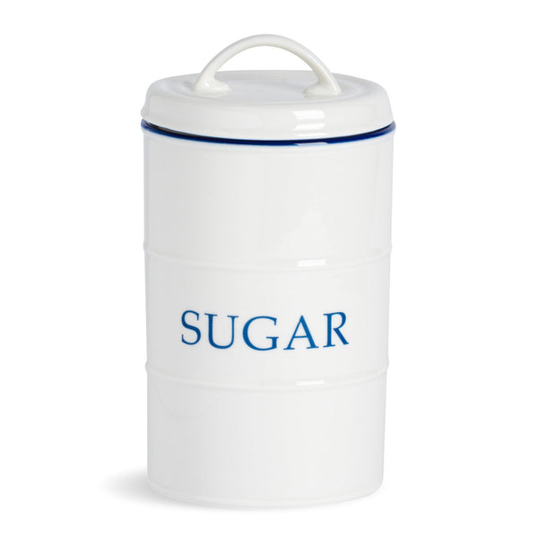 Farmhouse White Sugar Canister By Nicola Spring Stockists.