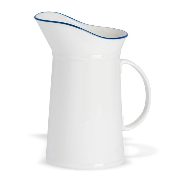Farmhouse White Water Jug 1 Litre By Nicola Spring Stockists.