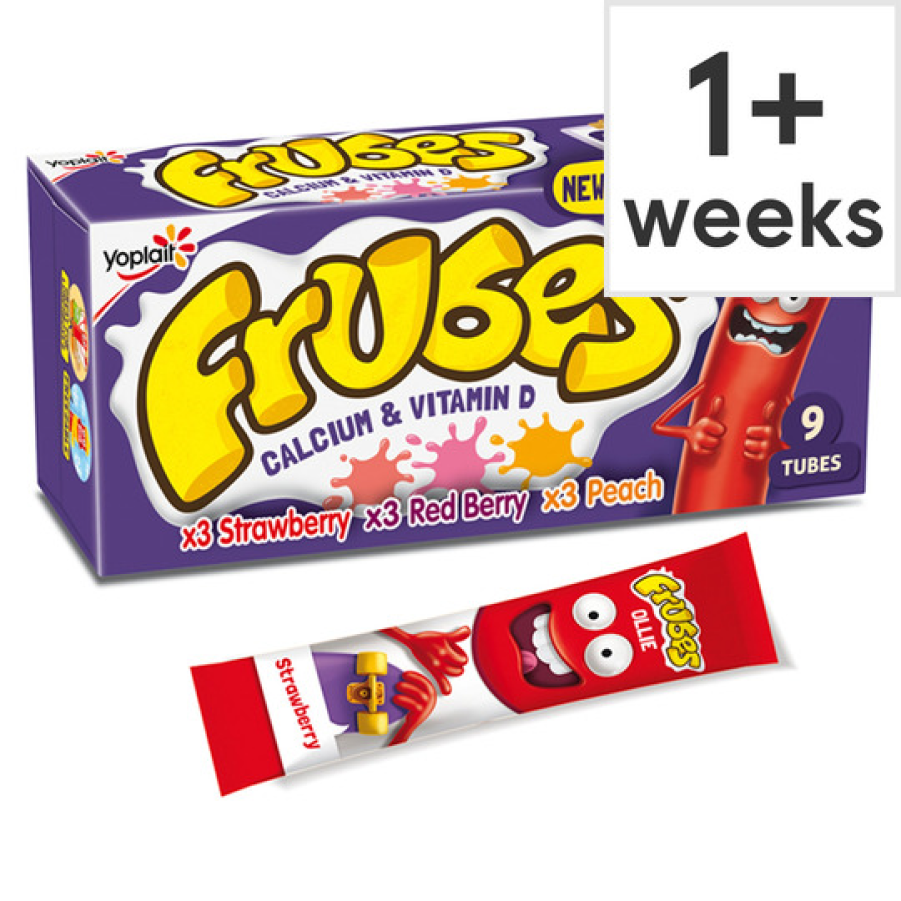 Frubes Strawberry Red Berry Peach Yogurts 9X37g Stockists.