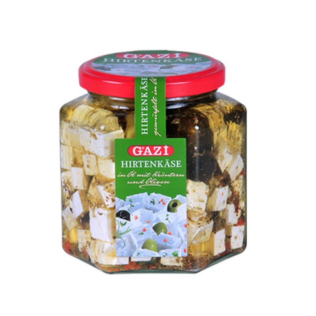 Gazi White Cheese 45 Cubes With Herbs Olives 375Gr Stockists.