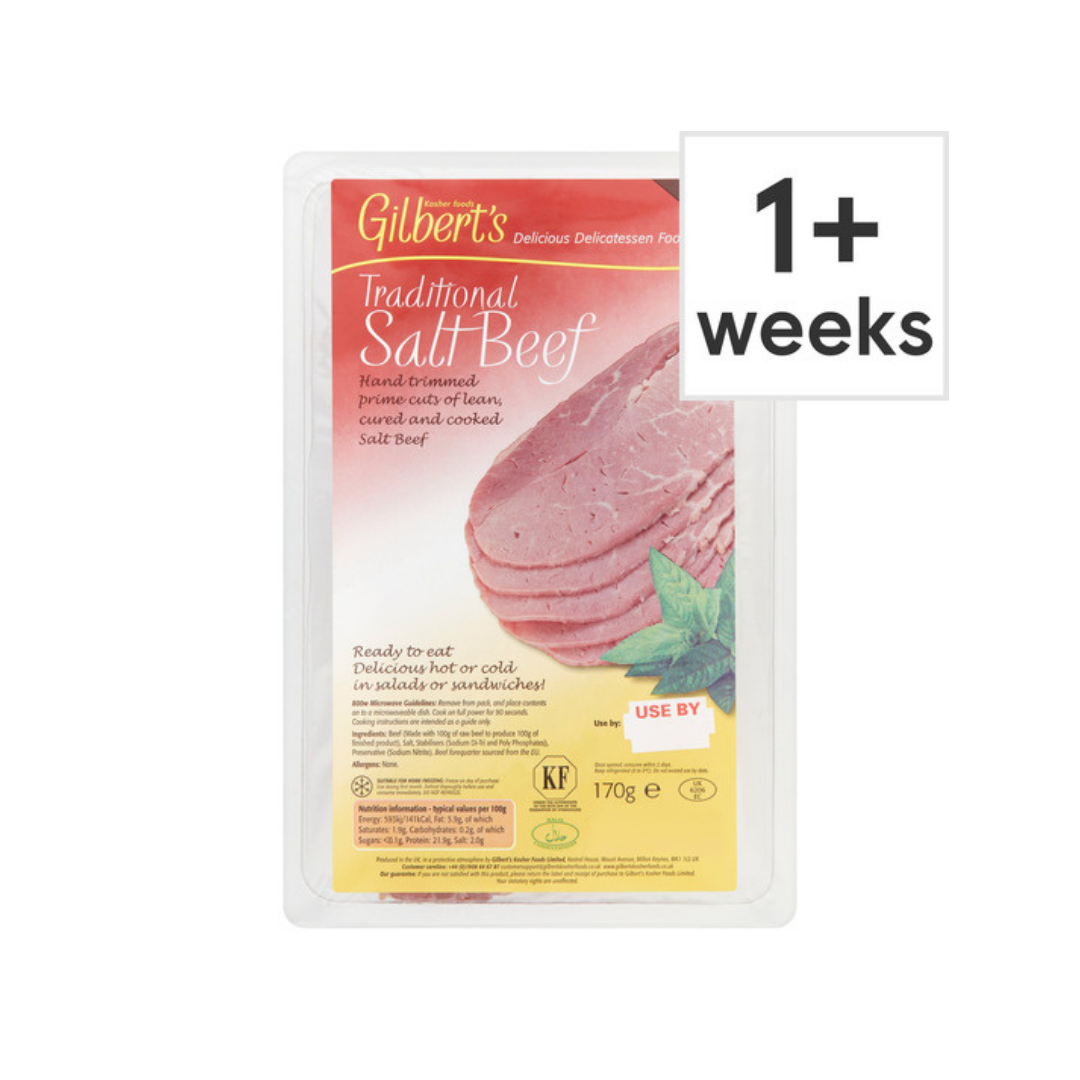 Gilberts Salt Beef Brisket 170gr Stockists.