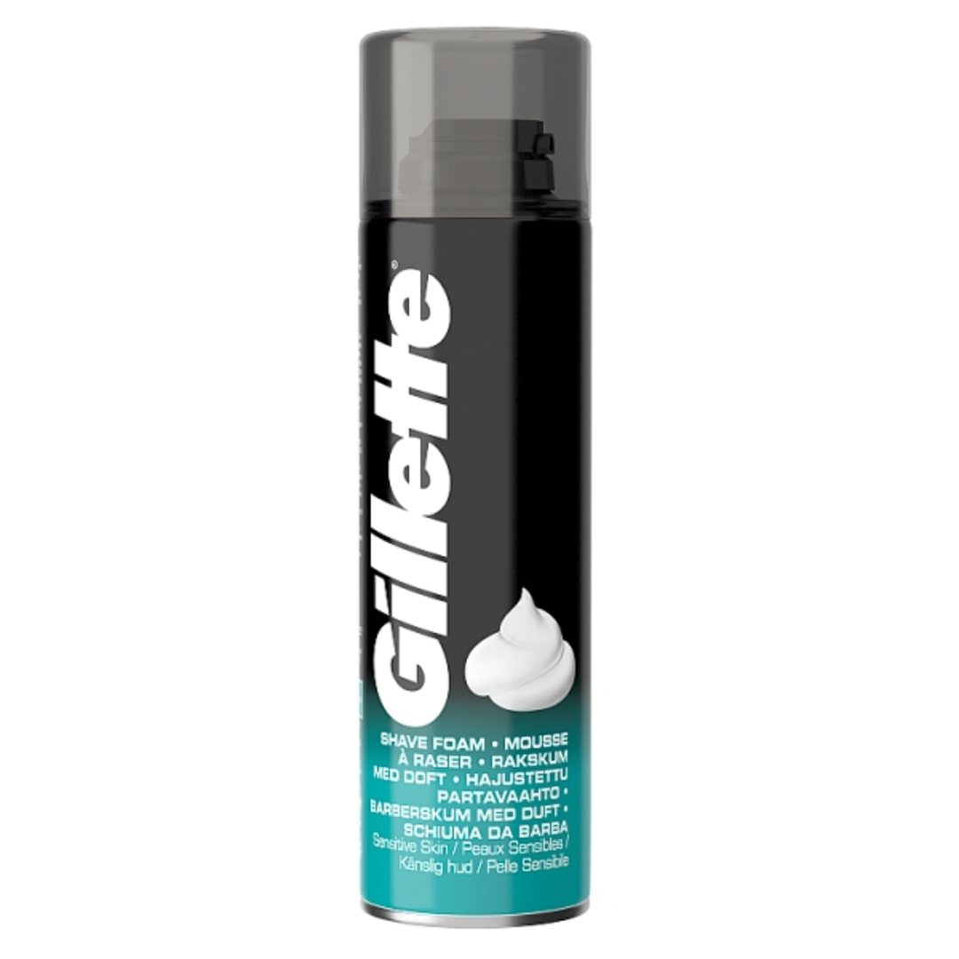 Gillette Classic Mens Shaving Foam Sensitive 200ml Stockists.