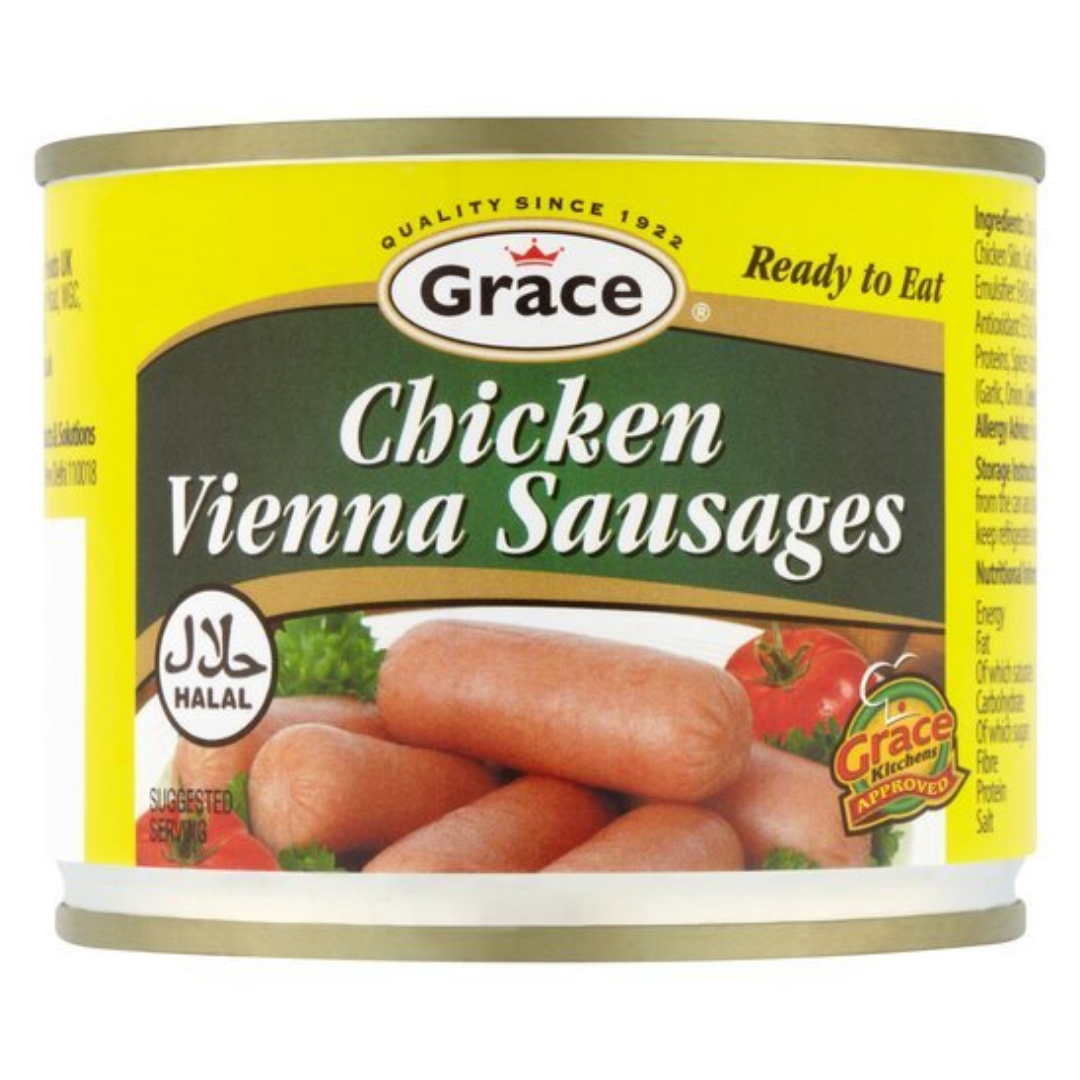 Grace Halal Chicken Vienna Sausages 200gr Stockists.