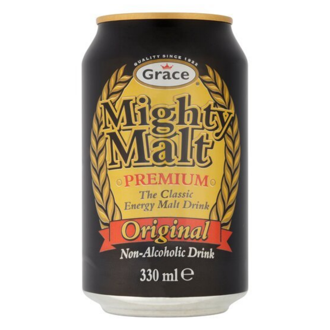 Grace Mighty Malt Drink Can 330ml Stockists.