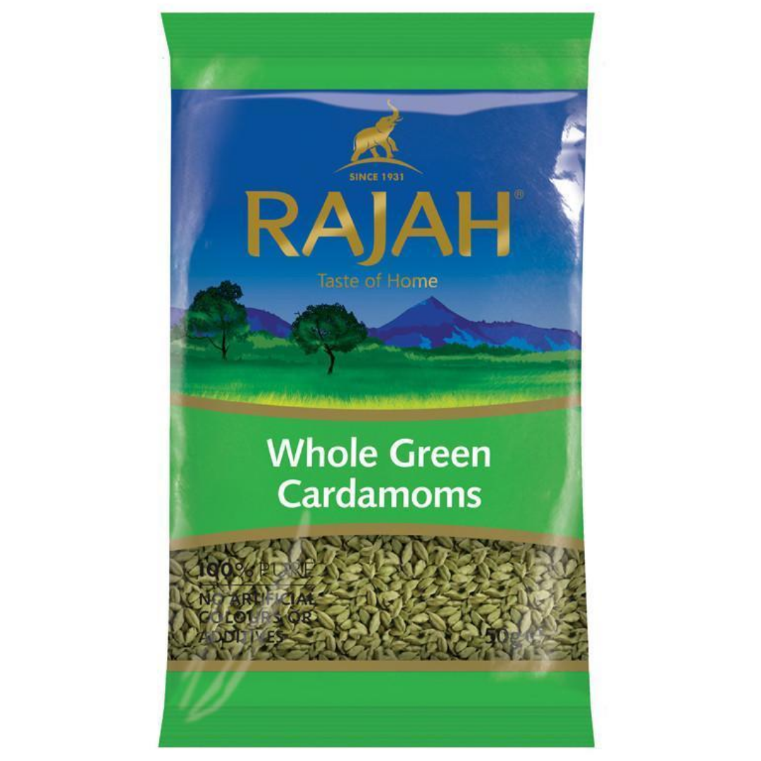 Green Cardamoms Whole 50g Stockists.