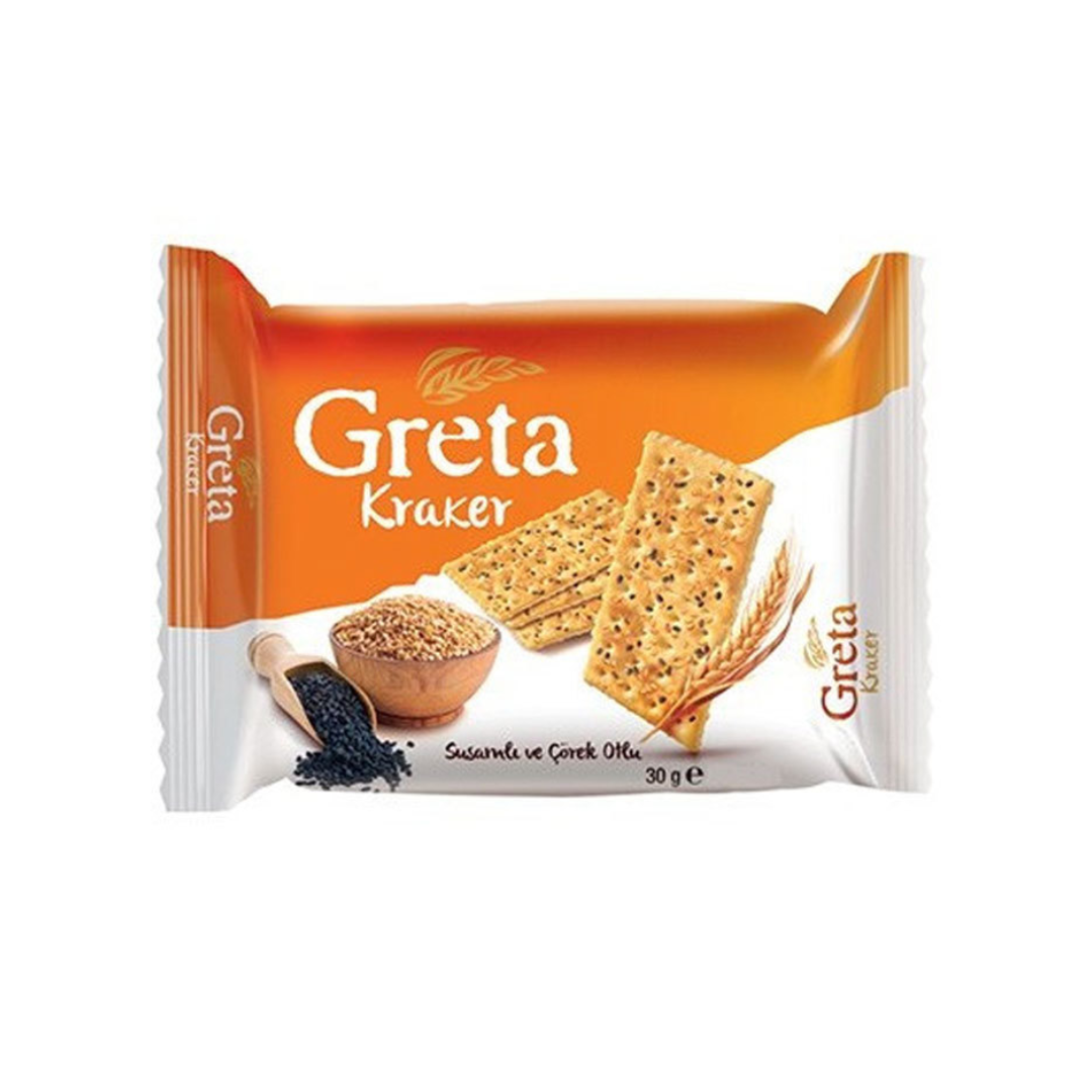 Greta Sesame and Black Cumin Crackers 120gr Stockists.