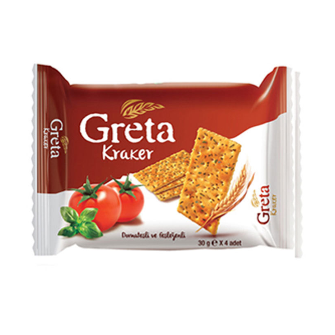 Greta Tomato and Basil Crackers 120gr Stockists.