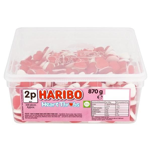 HARIBO Heart Throbs 300 Pieces 870g Stockists.