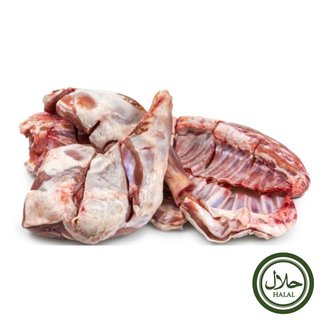 Halal Grass Fed Freshly Frozen Half Baby Goat Front 4 6kg Stockists.