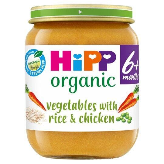 Hipp 4 Month Organic Vegetable And Rice With Chicken 125gr Jar Stockists.