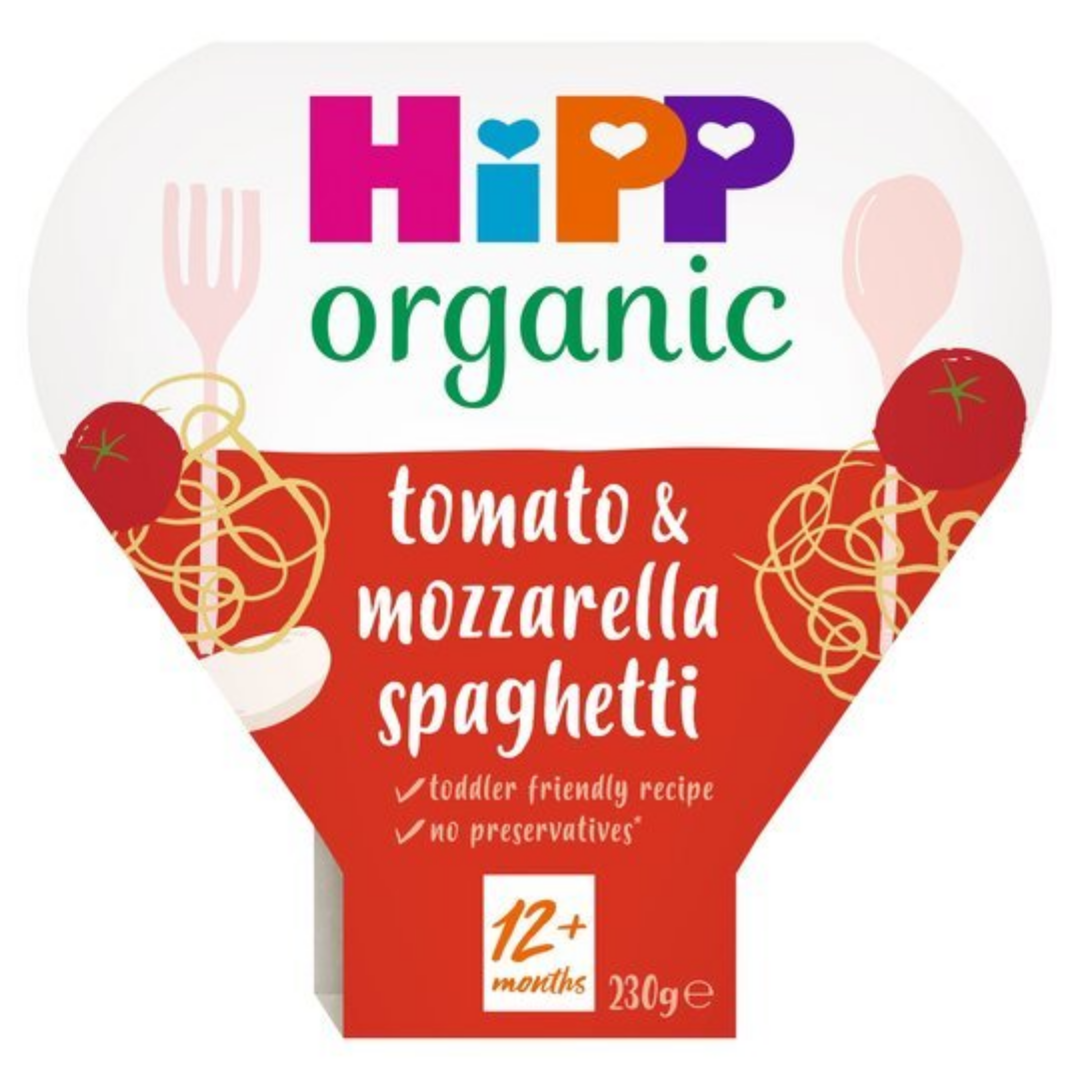 Hipp Organic 1 Year Spaghetti With Tomato Mozzarella Sauce 230gr Stockists.