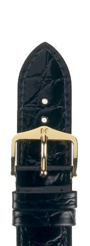 Hirsch Strap Crocograin Black Medium 14mm Stockists.